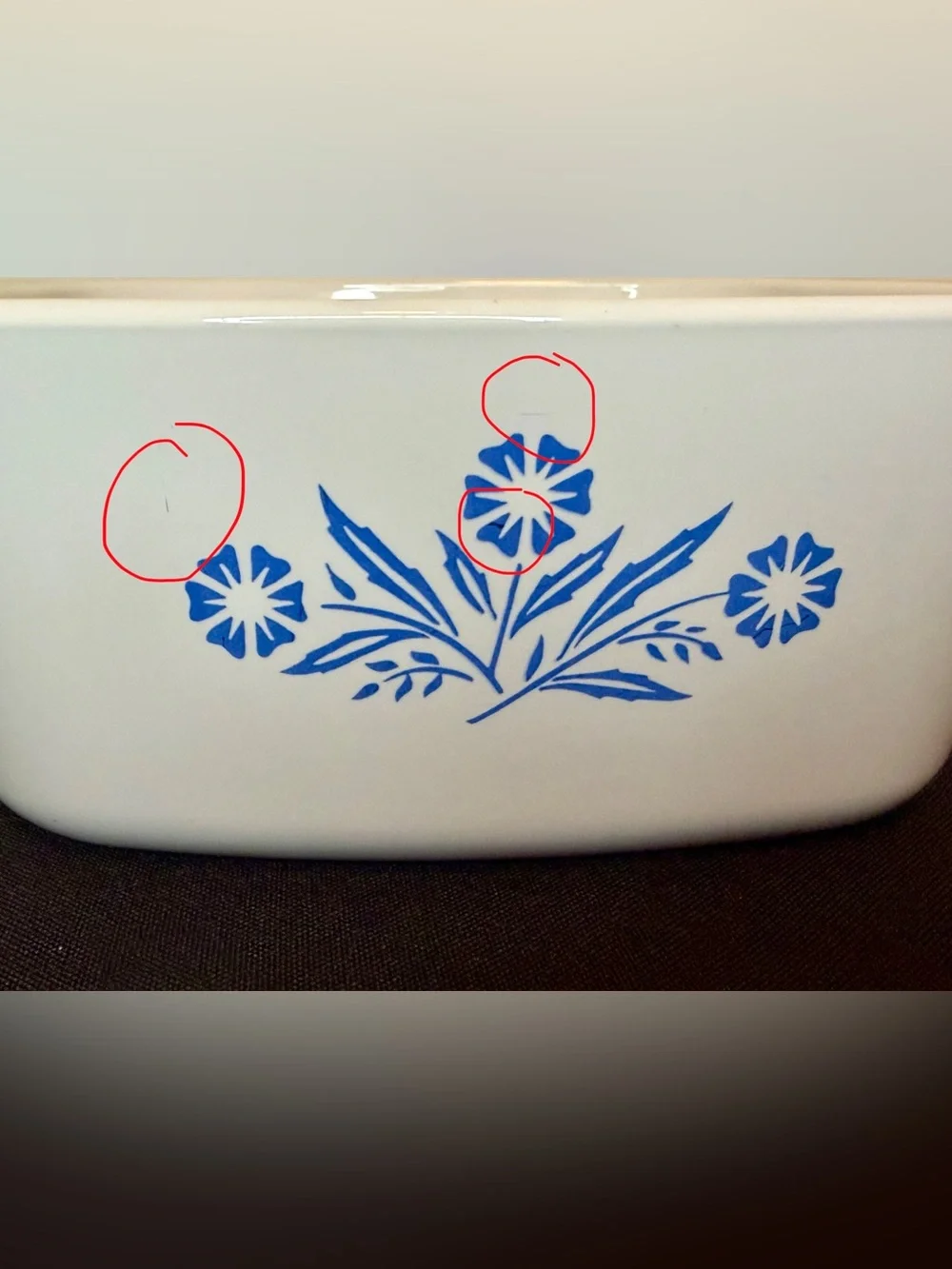 Blue Cornflower 1.5 Qts  (A - 1½ - B) Corningware Dish Vintage Authentic